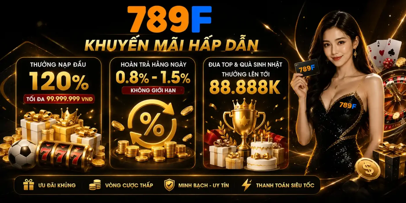 Trở thành hội viên 789F để rinh ngay khuyến mãi xịn
