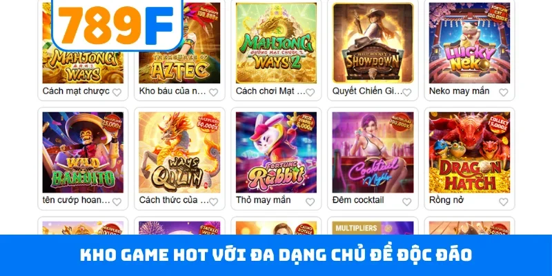 Kho game hot với đa dạng chủ đề độc đáo