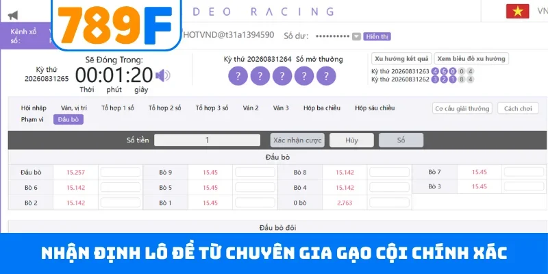 Xổ số 789F 3 Nhận định lô đề từ chuyên gia gạo cội chính xác