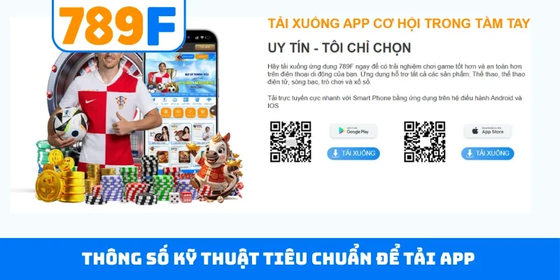 Thông số kỹ thuật tiêu chuẩn để tải app