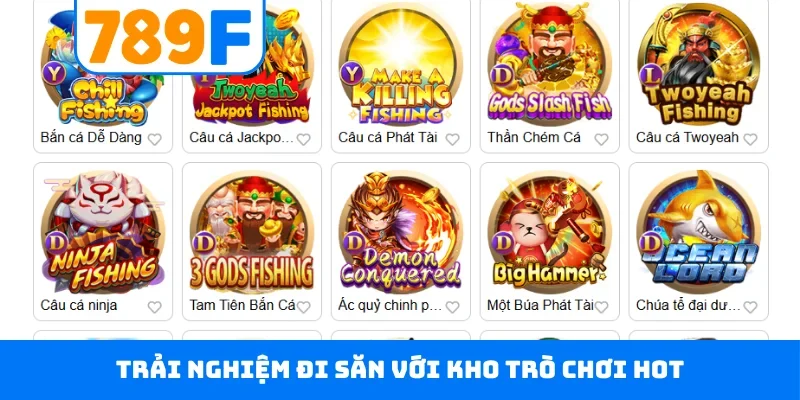 Trải nghiệm đi săn với kho trò chơi hot